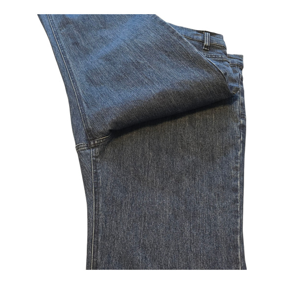 Christine Alexander Bootcut Jeans Womens Size 12 Blue Stretch Dark Wash Casual - Picture 8 of 12